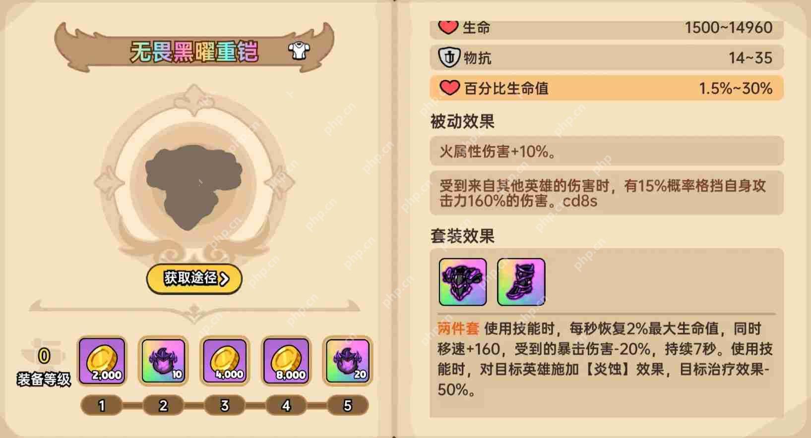 英勇之地防具有哪些-英勇之地全防具一览