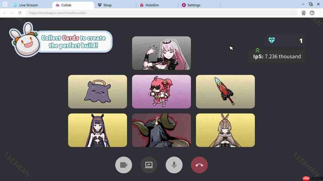 休闲游戏《Holoidle》6 月 6 日上市 帮助宝钟玛琳、Gura、森美声成为最有影响力的实况主