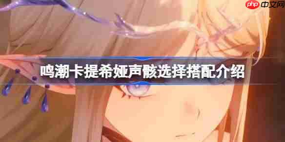 鸣潮卡提希娅声骸选择搭配介绍-鸣潮卡提希娅声骸该怎么选择