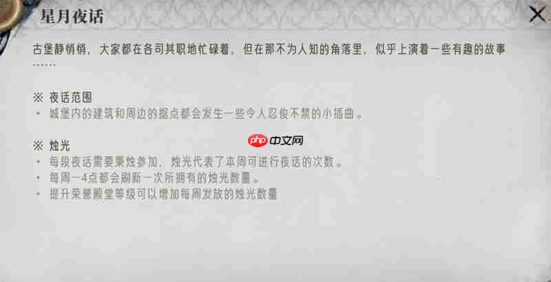 银与绯星月夜话怎么玩 星月夜话玩法详细攻略