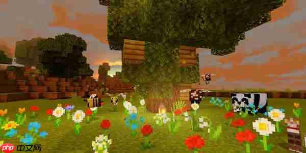 我的世界养殖蜜蜂方法