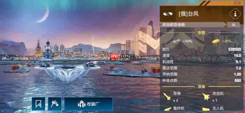 现代战舰台风号航母怎么玩 台风号航母实战强度解析