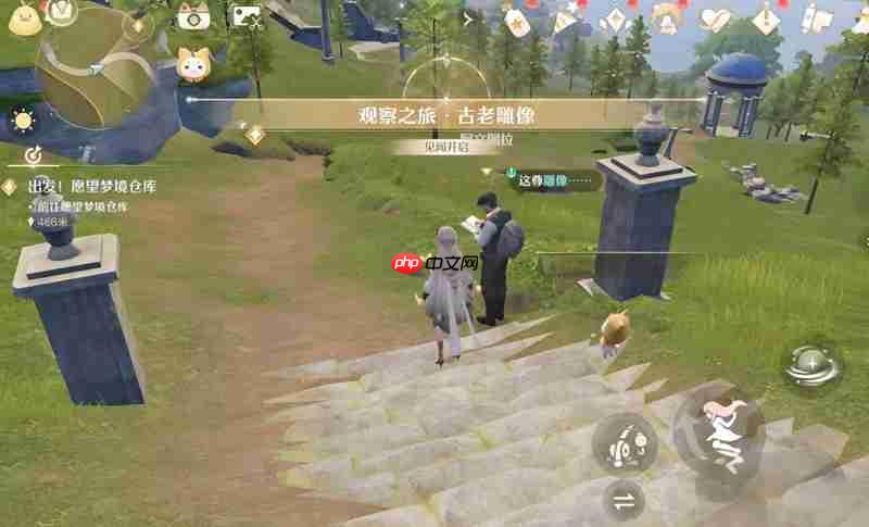 无限暖暖花愿镇雕像谜题怎么解 花愿镇谜题空间攻略