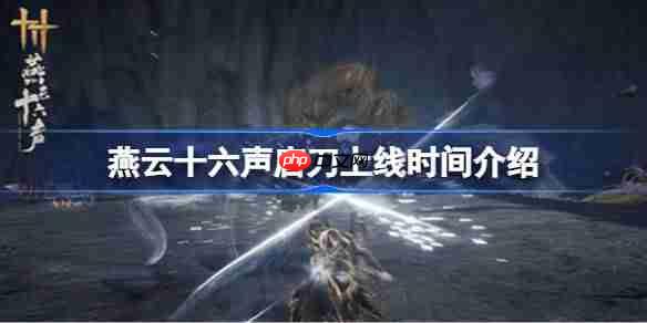 燕云十六声唐刀什么时候上线-燕云十六声唐刀上线时间介绍